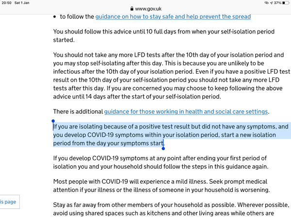 What day were you LFT negative?