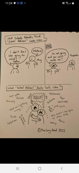 My son won't go to school.. im in shit for it