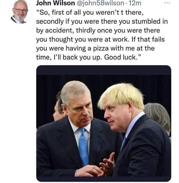Prince Andrew stripped...