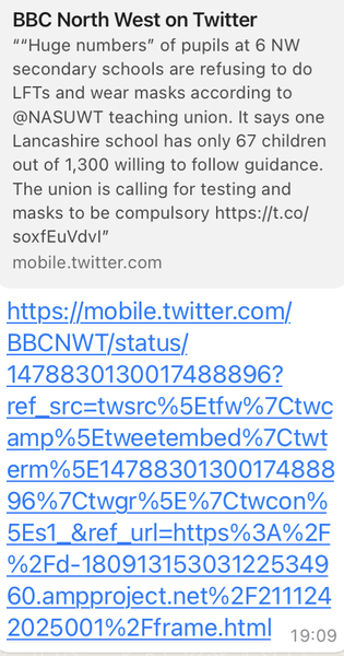 Masks in classrooms secondary