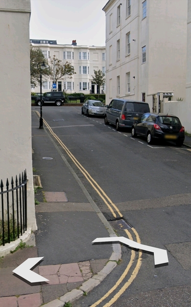 Driving the wrong way down a one way street? (Diagram)