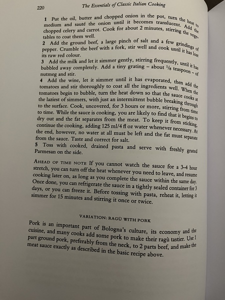 Please help me out with this bolognese recipe!