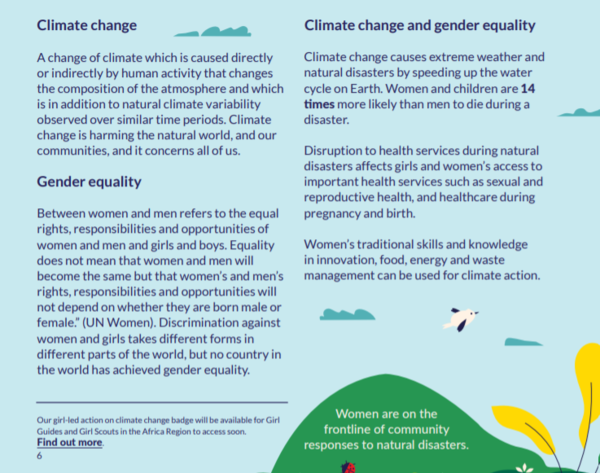 GG World Thinking Day: Environment and Gender Equality