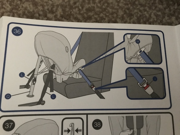Forward facing car seat at 4 years old.