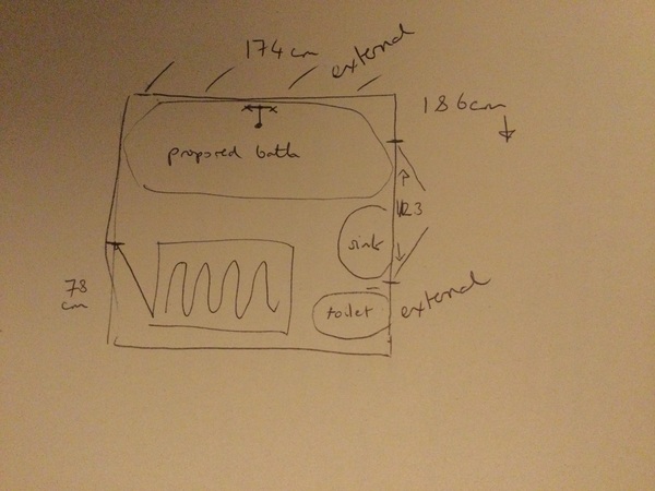 Bathroom combined plumbing, decor advice please
