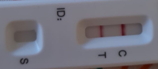 Due in work - lft pos, pcr neg. Family positive.