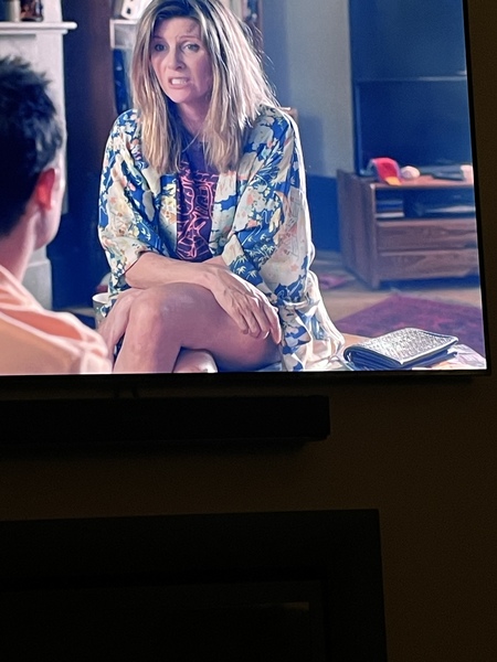 Dressing gown in TV programme Catastrophe is from or material
