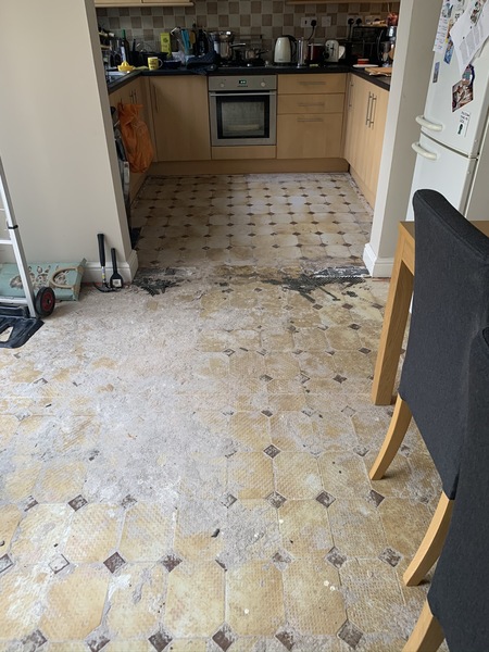 Has anyone covered over tiles with LVT?