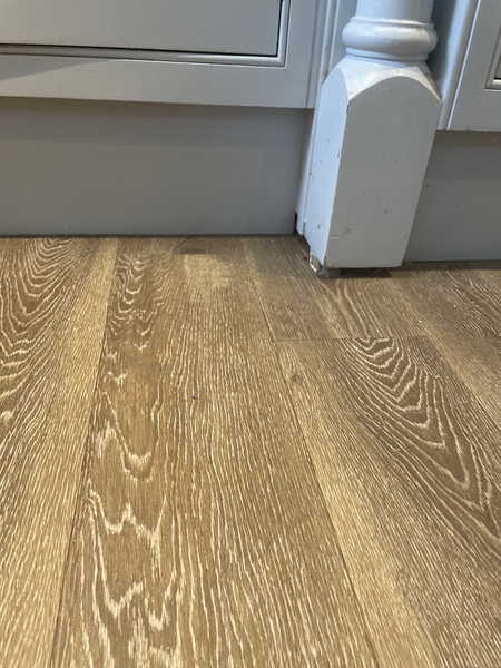 Has anyone covered over tiles with LVT?