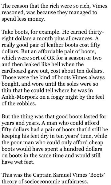 Middle Class/Upper middle class most frugal with money (in a good way!)