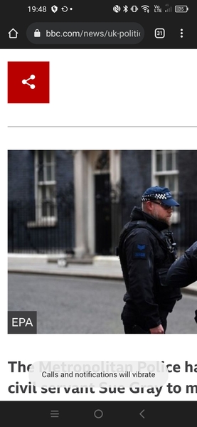 Weird shadow beast outside 10 Downing Street