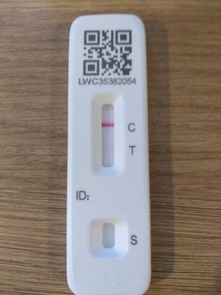 False positive on lateral flow?