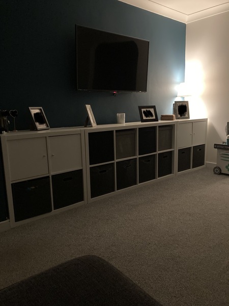 kids toys storage in the living room?