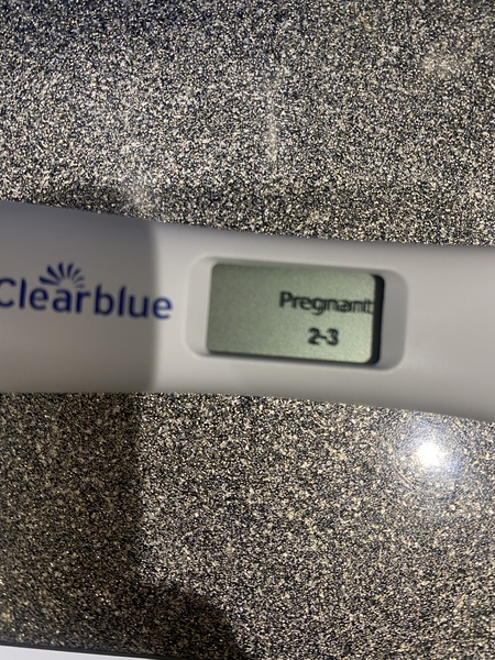 Clear blue BFP