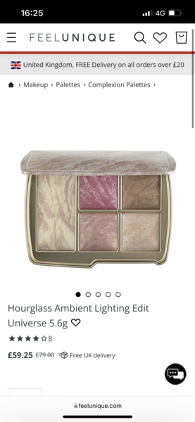Hourglass Ambient Lighting palette - reduced in Space NK