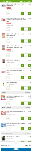 Weekly food shop.. how much?