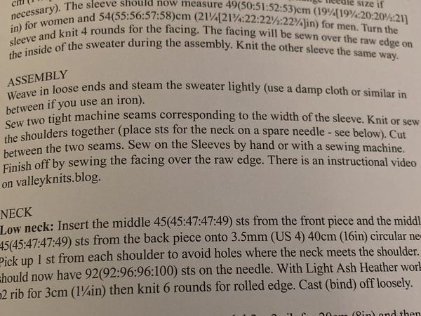 Adding sleeves by steeking