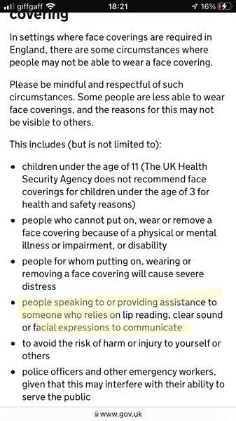 To not wear a mask when breastfeeding my baby