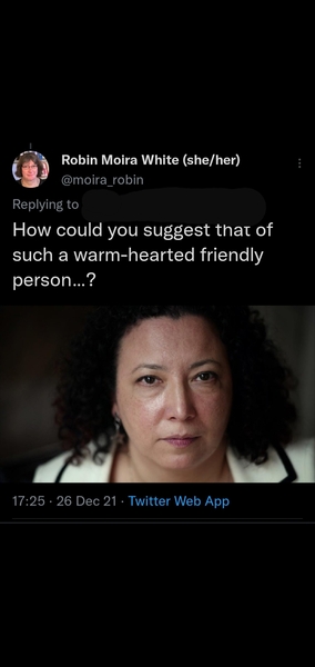 Spectator transwoman journalist