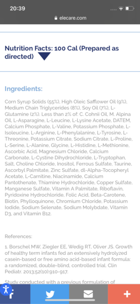 Formula causing black stains?!