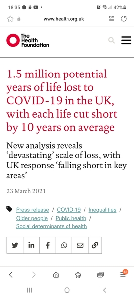 Deaths from Covid alone in 2020 = 9,400