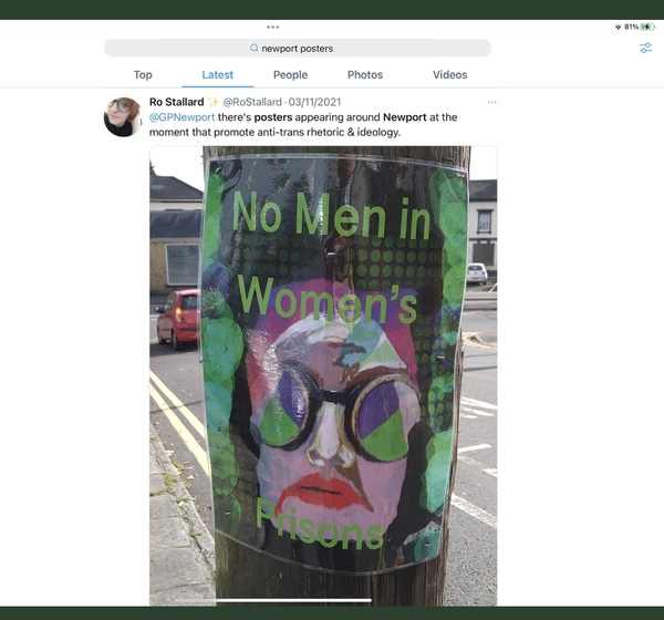 Jennifer Swayne arrested for stickering.