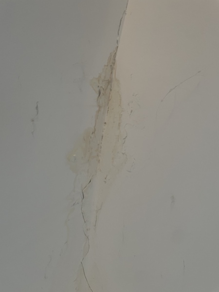 How can I repair this? Water leaking on staircase.