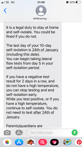 Tested positive school runs and nursery