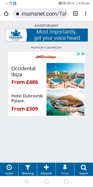 Can't scroll past some adverts