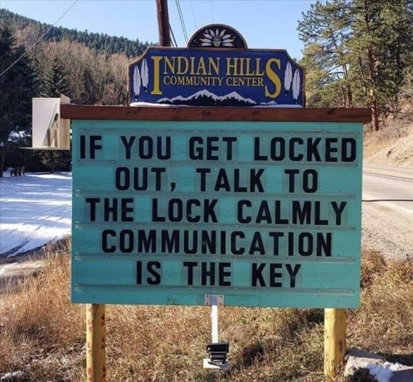 I've lost the only key...