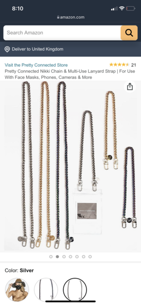 If you’re not elderly but need a glasses chain what do you wear?