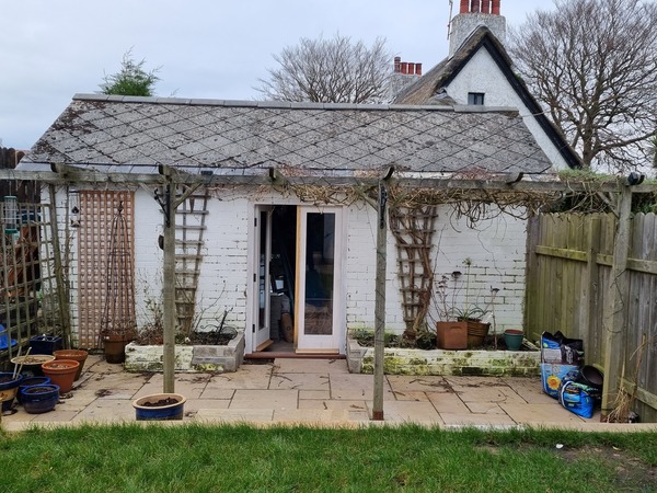 Climber to cover garage