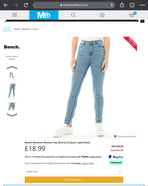 wont pay for damage to my jeans