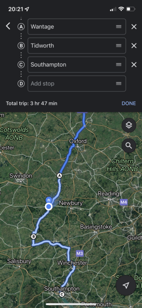 Back road alternatives to A34