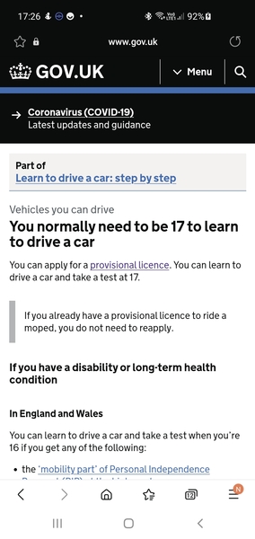 When to apply for a provisional driving license?