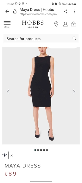 Tailored dress for a funeral