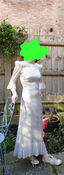 Please style my wedding dress? I have photos of me in it!