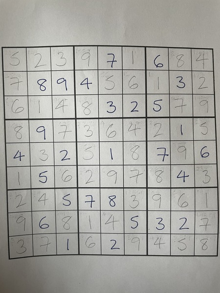 Super fiendish Sudoku puzzle ...