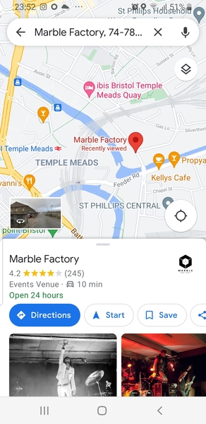 Bristol help near Marble Factory PI