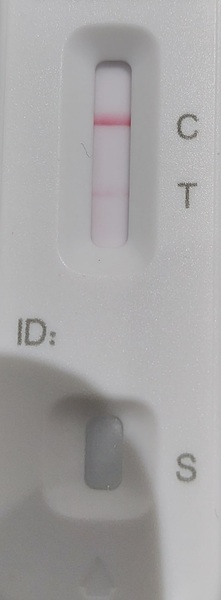 False positive on lateral flow?