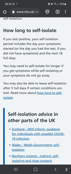 Testing negative day 9 – when do I leave self-isolation?