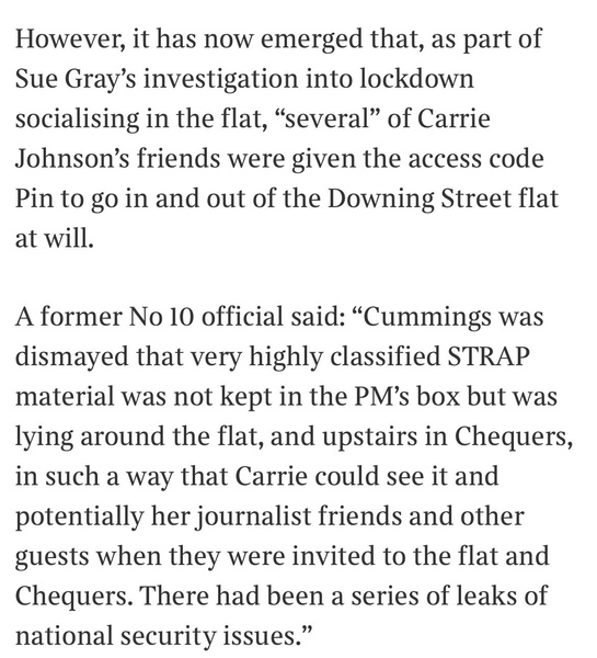 What about... Still enjoying Boris' downfall Part 4. The one with the report released?