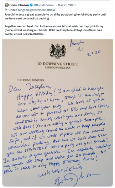 Boris Johnson’s birthday party