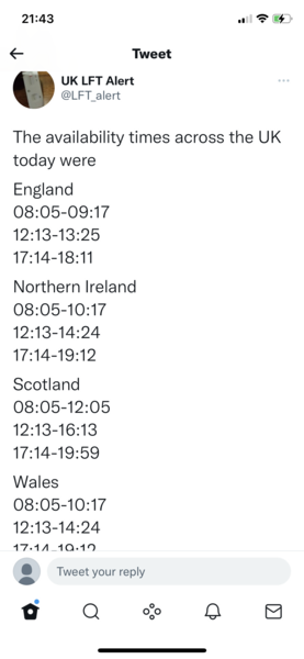 Where are you managing to get Lateral Flow Tests??