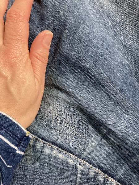 Patching inside leg of jeans?