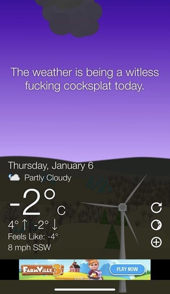 I discovered this brilliant weather app yesterday!