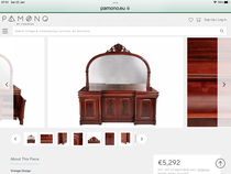 Dark wood furniture