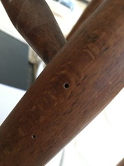 Woodworm in chairs
