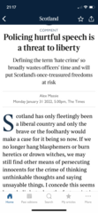 Police Scotland accused of bias in battle over transgender rights