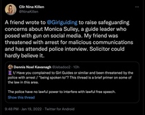 Girl Guides: Nottingham - senders of objection emails referred to Police